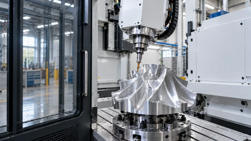 Fabricação de precisão no centro de usinagem CNC